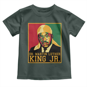 Martin Luther King Toddler T Shirt Retro MLK Day TS10 Dark Forest Green Print Your Wear