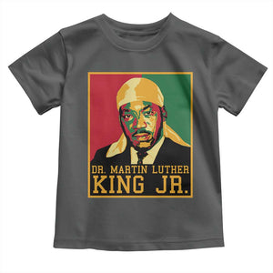 Martin Luther King Toddler T Shirt Retro MLK Day TS10 Dark Heather Print Your Wear