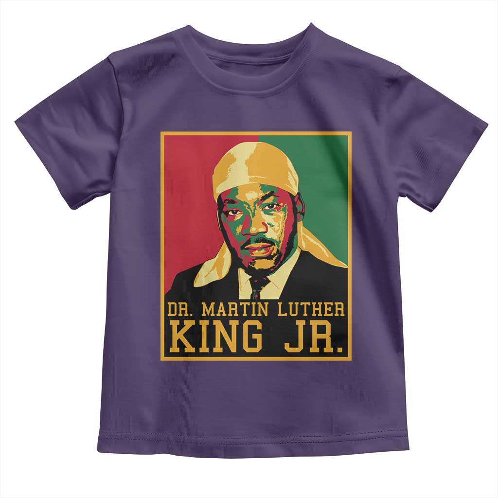 Martin Luther King Toddler T Shirt Retro MLK Day TS10 Purple Print Your Wear