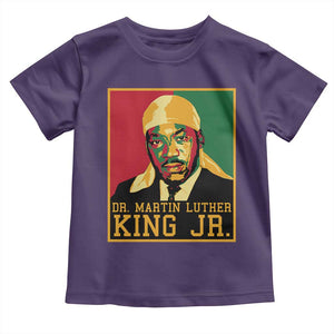 Martin Luther King Toddler T Shirt Retro MLK Day TS10 Purple Print Your Wear
