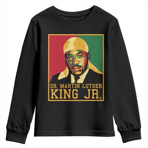 Martin Luther King Youth Sweatshirt Retro MLK Day TS10 Black Print Your Wear