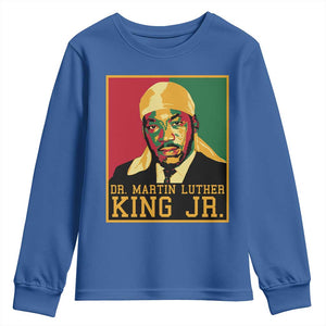 Martin Luther King Youth Sweatshirt Retro MLK Day TS10 Royal Blue Print Your Wear