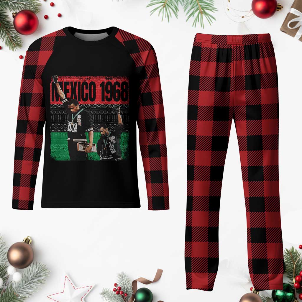 Black Power Salute 1968 Plaid Pajama Set Black History Month Civil Rights Movement TS10 Buffalo Plaid Print Your Wear