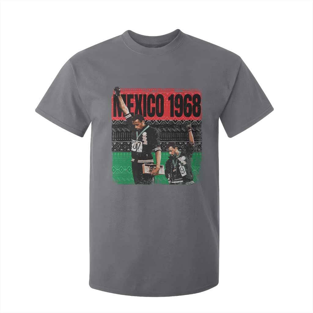 Black Power Salute 1968 T Shirt For Kid Black History Month Civil Rights Movement TS10 Charcoal Print Your Wear