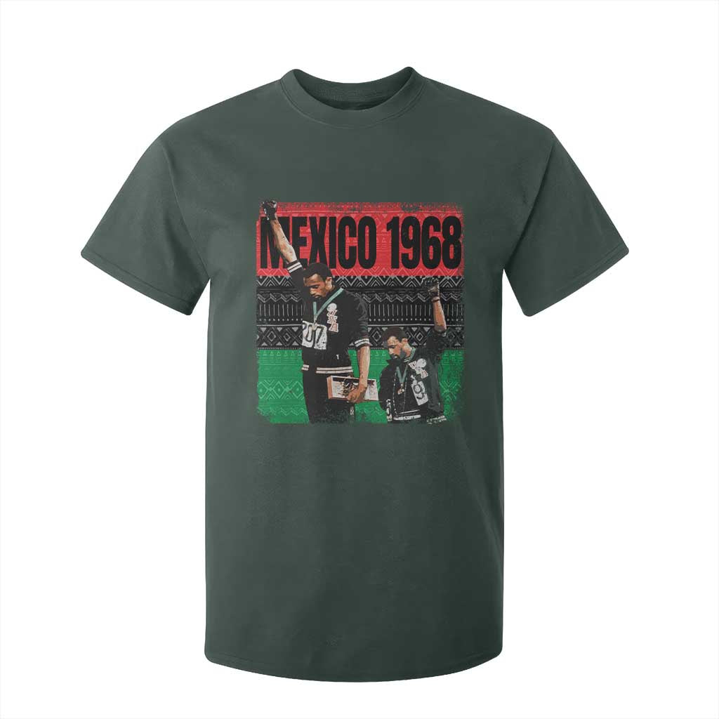 Black Power Salute 1968 T Shirt For Kid Black History Month Civil Rights Movement TS10 Dark Forest Green Print Your Wear