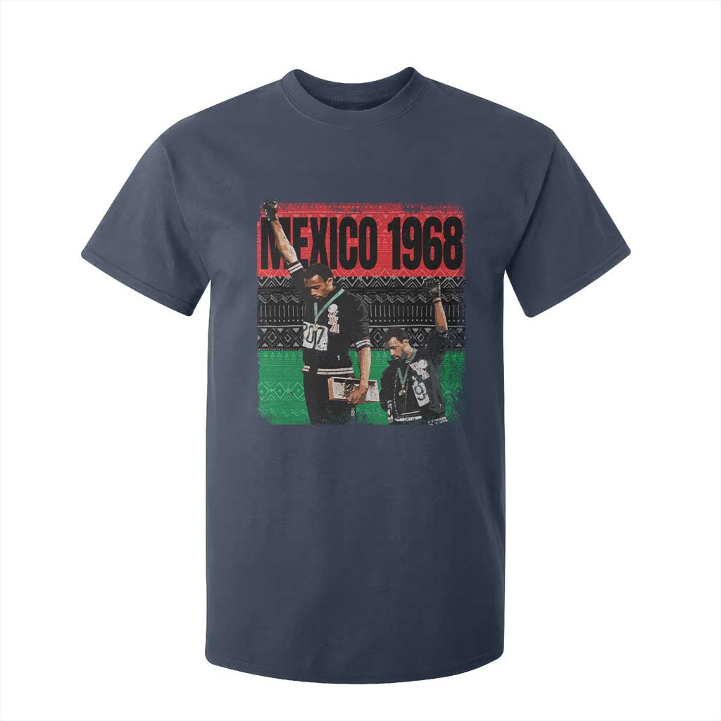 Black Power Salute 1968 T Shirt For Kid Black History Month Civil Rights Movement TS10 Navy Print Your Wear