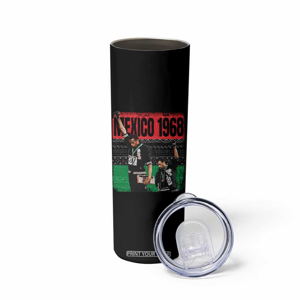Black Power Salute 1968 Skinny Tumbler Black History Month Civil Rights Movement TS10 Print Your Wear