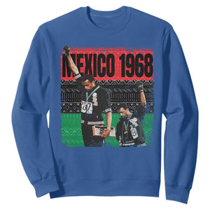 Black Power Salute 1968 Sweatshirt Black History Month Civil Rights Movement TS10 Royal Blue Print Your Wear