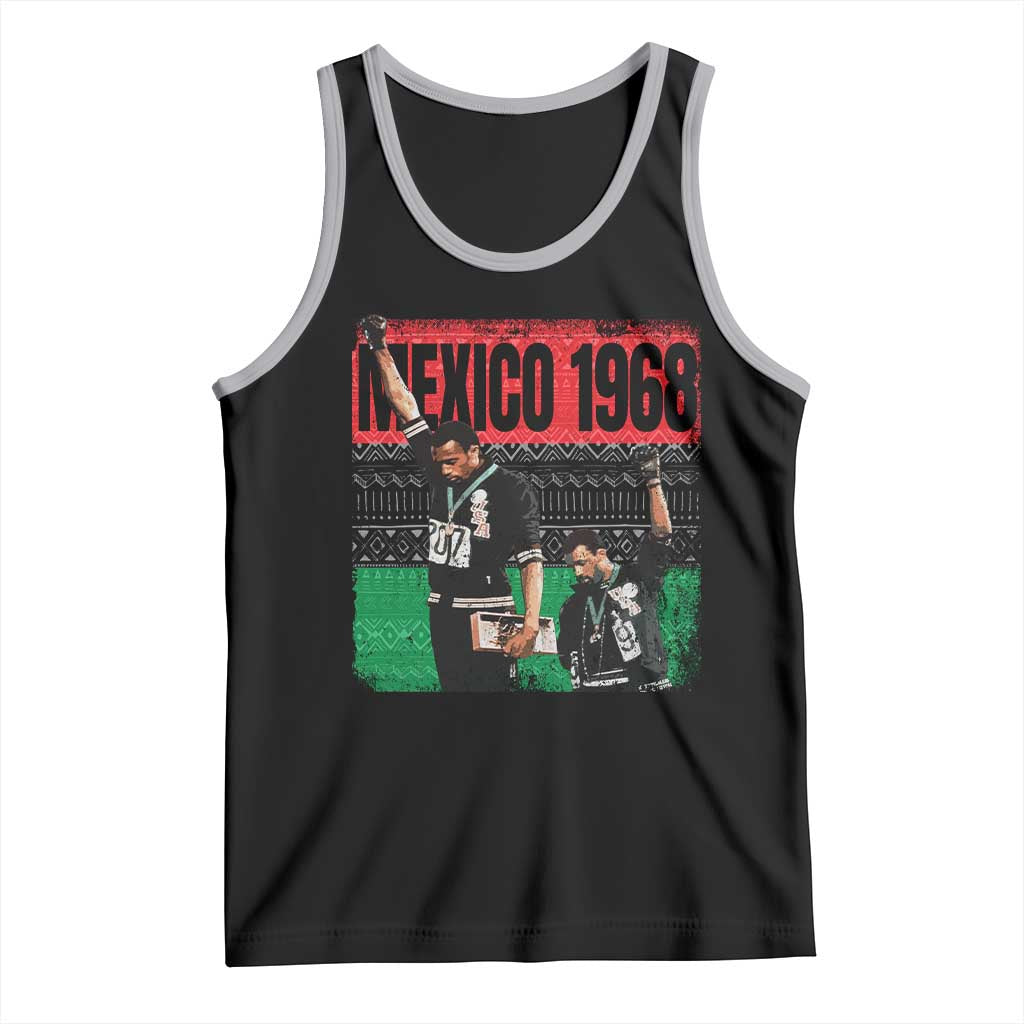 Black Power Salute 1968 Tank Top Black History Month Civil Rights Movement TS10 Black Athletic Heather Print Your Wear