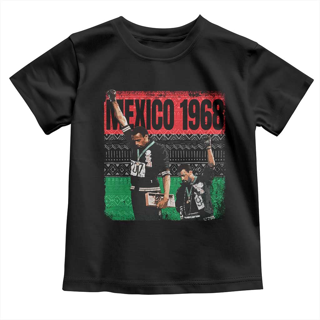 Black Power Salute 1968 Toddler T Shirt Black History Month Civil Rights Movement TS10 Black Print Your Wear