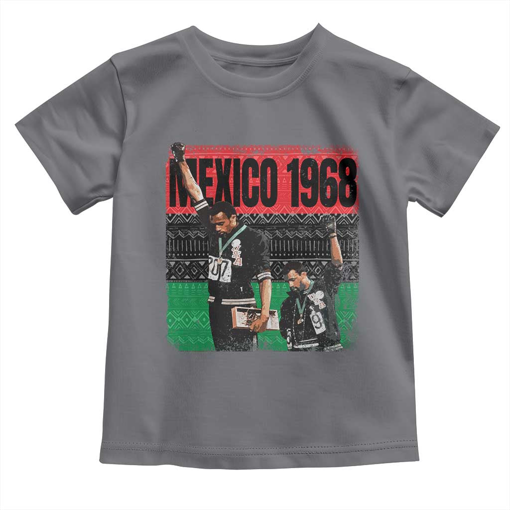 Black Power Salute 1968 Toddler T Shirt Black History Month Civil Rights Movement TS10 Charcoal Print Your Wear