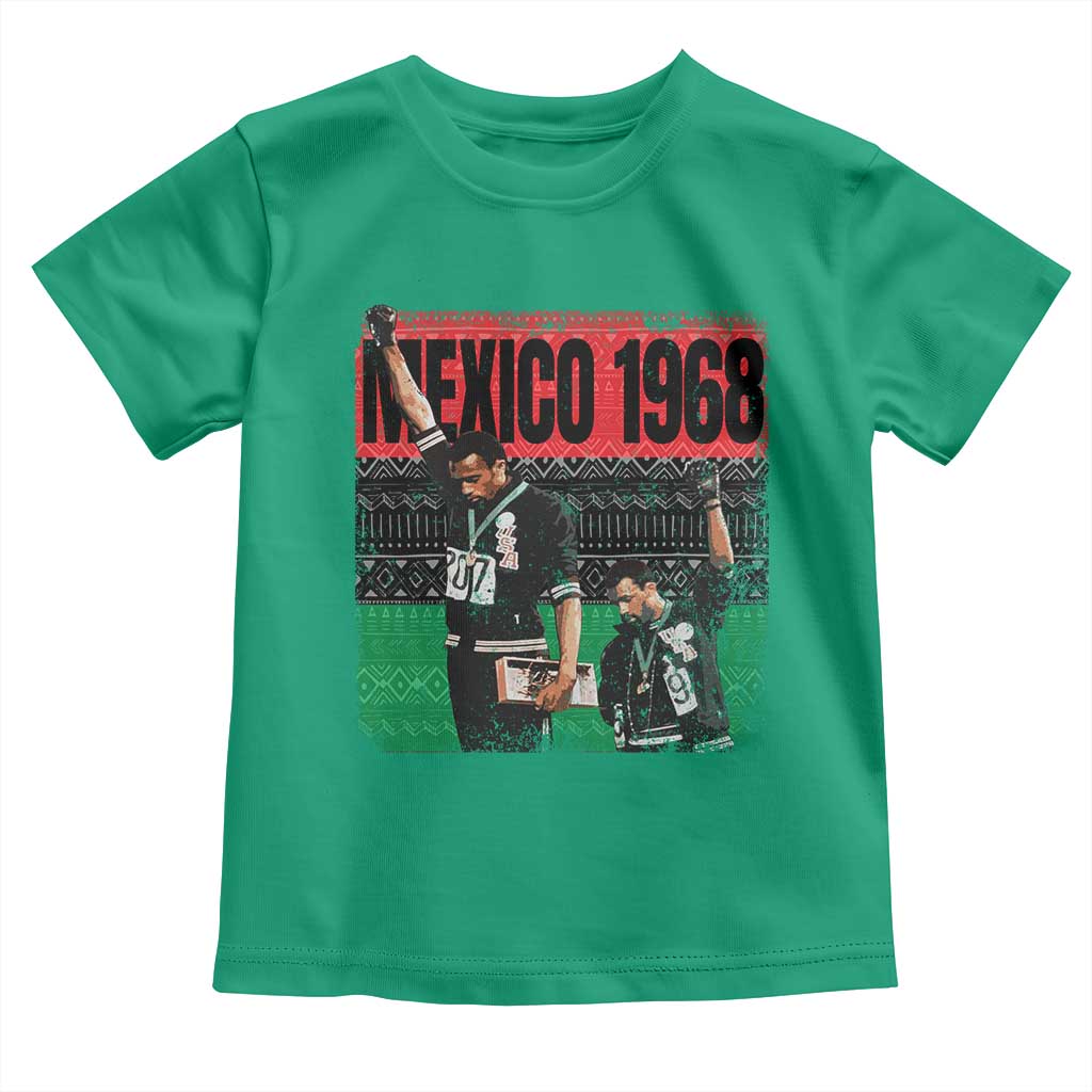 Black Power Salute 1968 Toddler T Shirt Black History Month Civil Rights Movement TS10 Irish Green Print Your Wear
