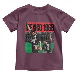 Black Power Salute 1968 Toddler T Shirt Black History Month Civil Rights Movement TS10 Maroon Print Your Wear