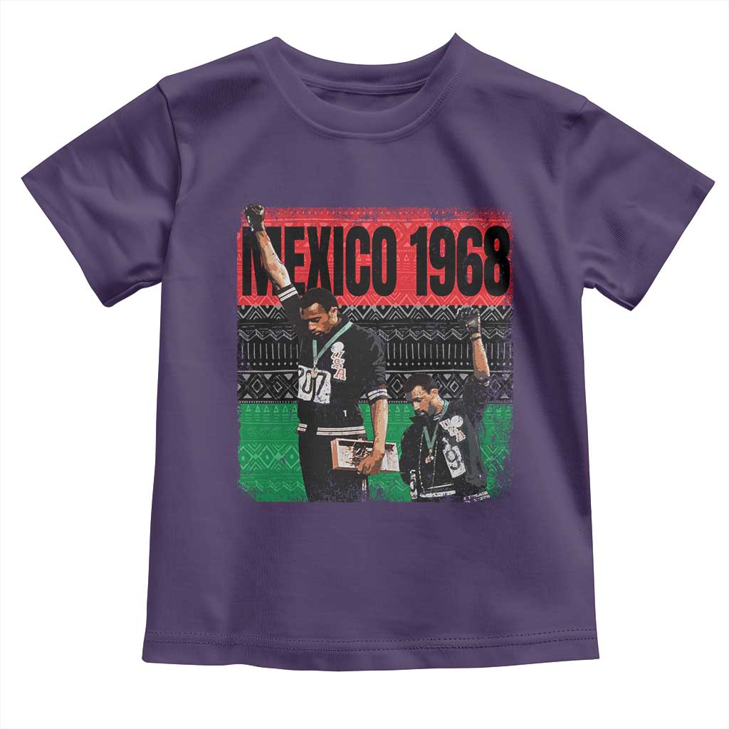 Black Power Salute 1968 Toddler T Shirt Black History Month Civil Rights Movement TS10 Purple Print Your Wear