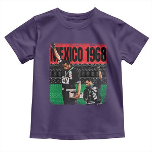 Black Power Salute 1968 Toddler T Shirt Black History Month Civil Rights Movement TS10 Purple Print Your Wear