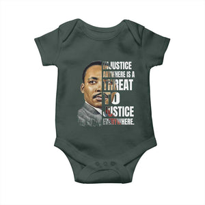 Martin Luther King Jr. Baby Onesie Civil Rights Injustice Anywhere Is a Threat To Justice Everywhere TS10 Print Your Wear