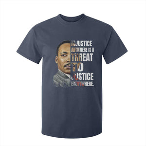 Martin Luther King Jr. T Shirt For Kid Civil Rights Injustice Anywhere Is a Threat To Justice Everywhere TS10 Navy Print Your Wear