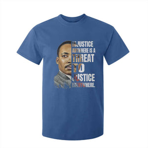 Martin Luther King Jr. T Shirt For Kid Civil Rights Injustice Anywhere Is a Threat To Justice Everywhere TS10 Royal Blue Print Your Wear