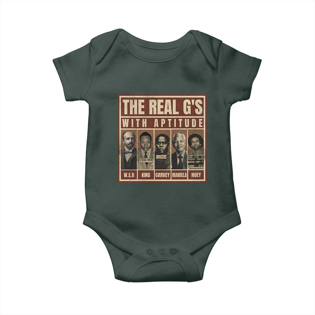 Black History Month Baby Onesie The Real G's Black Leaders TS10 Print Your Wear