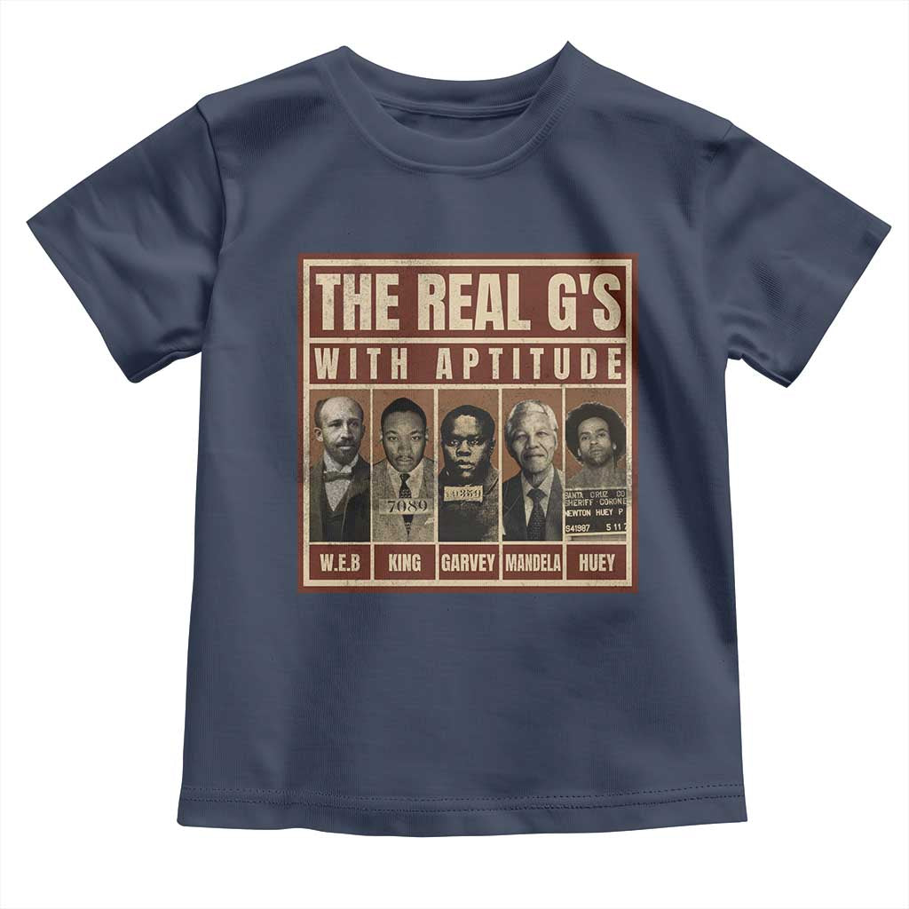 Black History Month Toddler T Shirt The Real G's Black Leaders TS10 Navy Print Your Wear