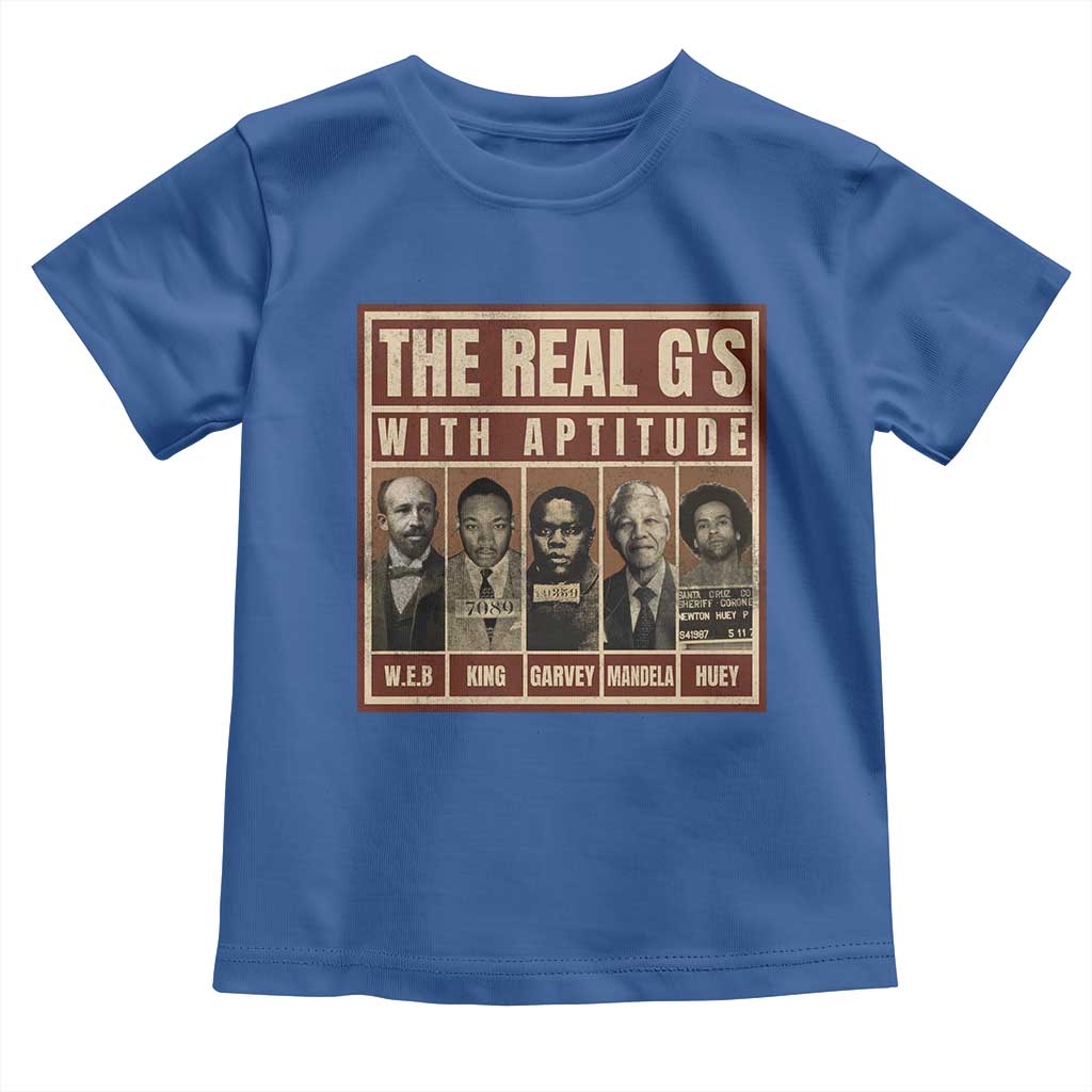 Black History Month Toddler T Shirt The Real G's Black Leaders TS10 Royal Blue Print Your Wear
