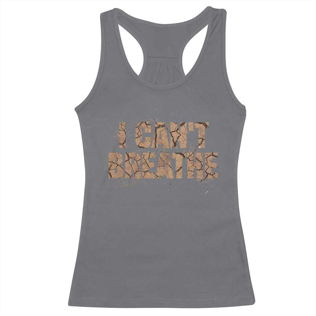 I Cant Breathe Protest Racerback Tank Top TS10 Charcoal Print Your Wear