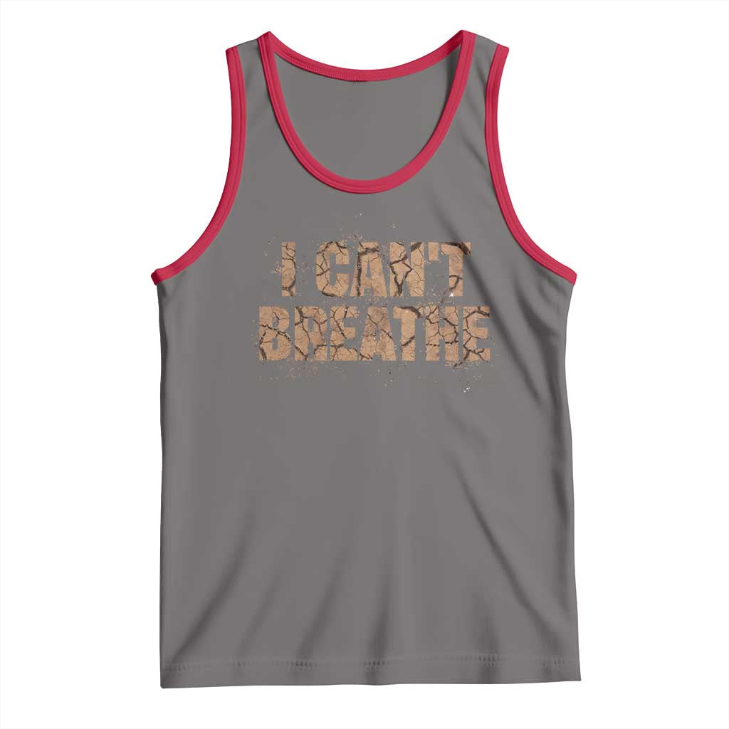 I Cant Breathe Protest Tank Top TS10 Deep Heather Red Print Your Wear