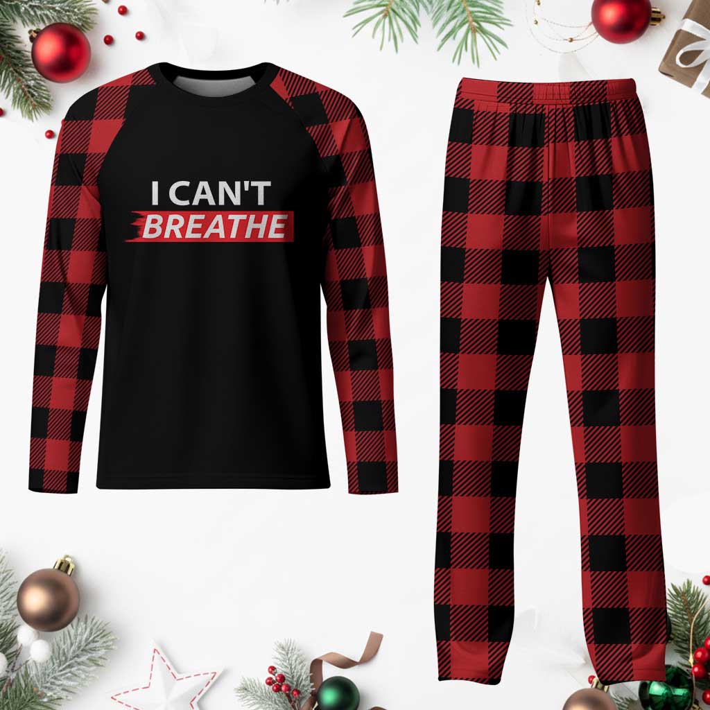 I Cant Breathe Plaid Pajama Set Protest Civil Right TS10 Buffalo Plaid Print Your Wear