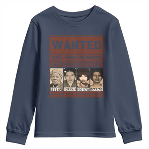 Black Female Empowerment Youth Sweatshirt Wanted Well Behaved Women Seldom Make History TS10 Navy Print Your Wear