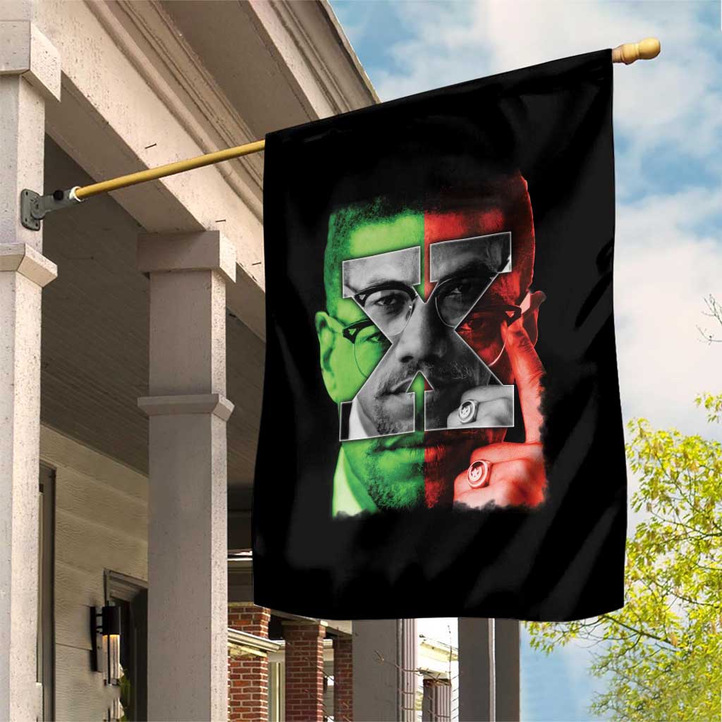 Malcolm X Garden Flag Black History Month TS10 Print Your Wear