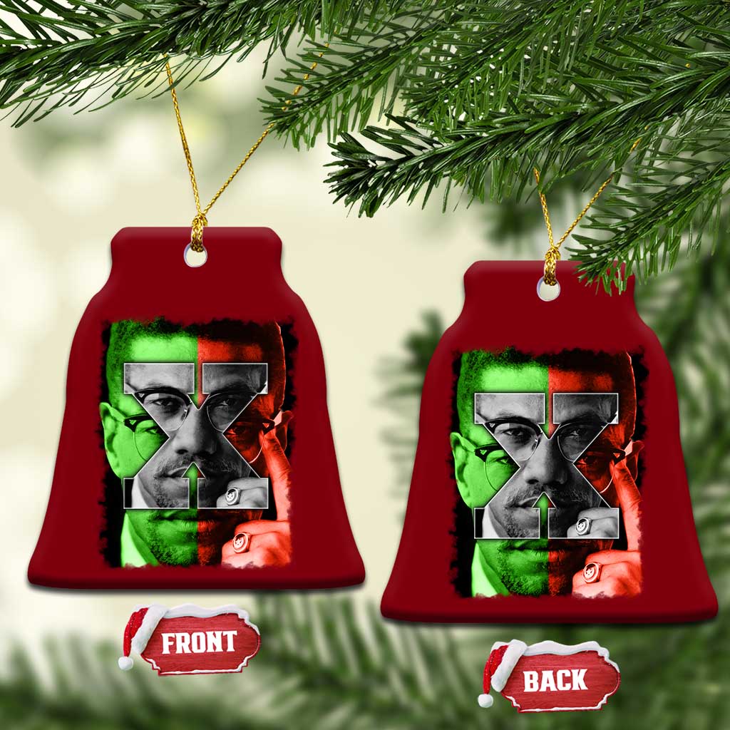 Malcolm X Ceramic Ornament Black History Month TS10 Print Your Wear