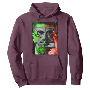 Malcolm X Hoodie Black History Month TS10 Maroon Print Your Wear
