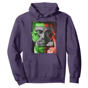 Malcolm X Hoodie Black History Month TS10 Purple Print Your Wear