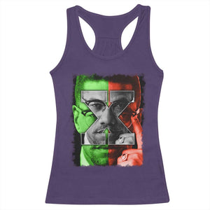 Malcolm X Racerback Tank Top Black History Month TS10 Purple Print Your Wear