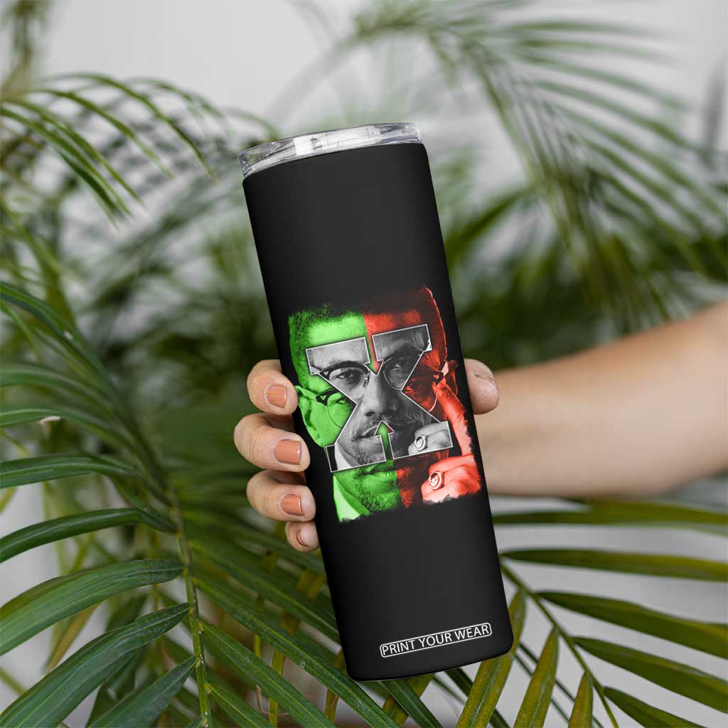 Malcolm X Skinny Tumbler Black History Month TS10 Print Your Wear