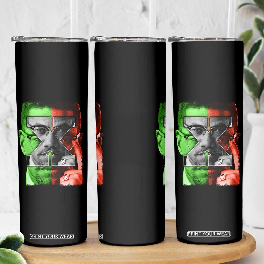 Malcolm X Skinny Tumbler Black History Month TS10 Print Your Wear