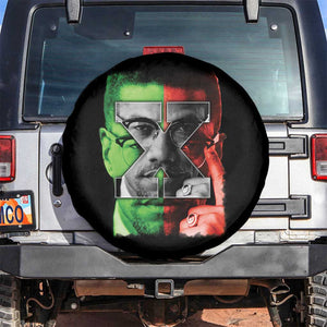 Malcolm X Spare Tire Cover Black History Month TS10 No hole Black Print Your Wear