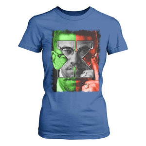 Malcolm X T Shirt For Women Black History Month TS10 Royal Blue Print Your Wear