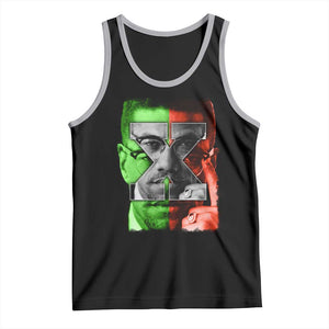 Malcolm X Tank Top Black History Month TS10 Black Athletic Heather Print Your Wear