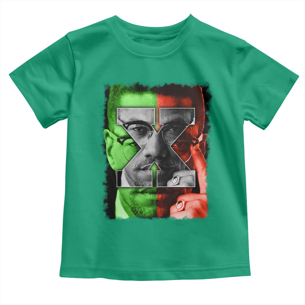 Malcolm X Toddler T Shirt Black History Month TS10 Irish Green Print Your Wear