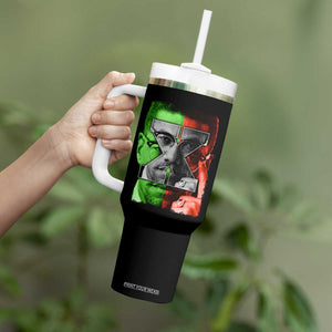 Malcolm X Tumbler With Handle Black History Month TS10 Print Your Wear