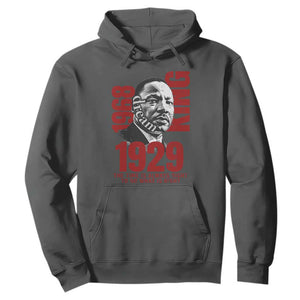 Martin Luther King Hoodie The Time Is Always Right To Do What Is Right TS10 Dark Heather Print Your Wear