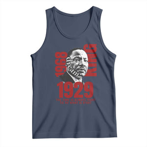 Martin Luther King Tank Top The Time Is Always Right To Do What Is Right TS10 Navy Print Your Wear