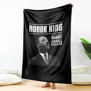 Martin Luther King Throw Blanket The Time Is Always Right To Do What Is Right TS10 Print Your Wear