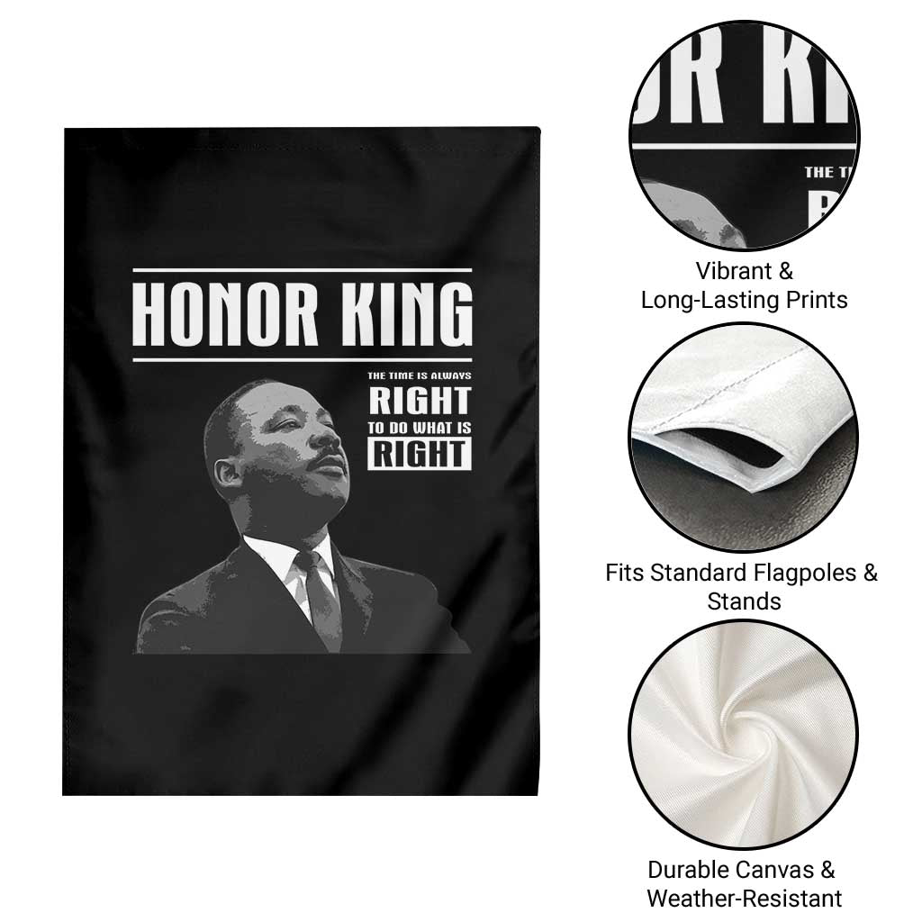 Martin Luther King Garden Flag The Time Is Always Right To Do What Is Right TS10 Print Your Wear
