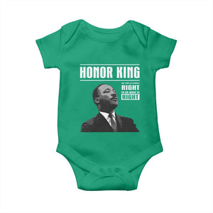 Martin Luther King Baby Onesie The Time Is Always Right To Do What Is Right TS10 Irish Green Print Your Wear