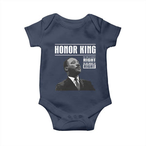 Martin Luther King Baby Onesie The Time Is Always Right To Do What Is Right TS10 Navy Print Your Wear