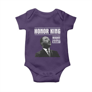 Martin Luther King Baby Onesie The Time Is Always Right To Do What Is Right TS10 Purple Print Your Wear