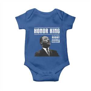 Martin Luther King Baby Onesie The Time Is Always Right To Do What Is Right TS10 Royal Blue Print Your Wear