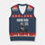 Martin Luther King V-Neck Knit Sweater Vest The Time Is Always Right To Do What Is Right TS10 Navy Red Print Your Wear